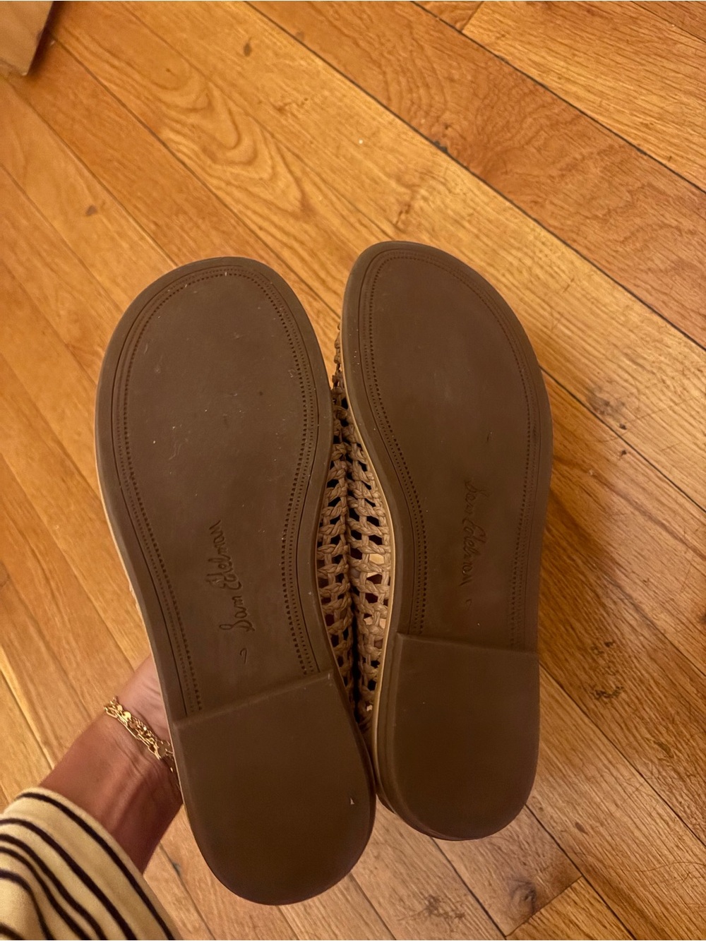 Sam Edelman Tan Suede Woven Loafer - Picture 9 of 9